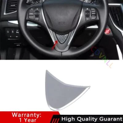 Cubierta interior del marco del volante del coche plateado mate para Acura TLX 2015-2022 Foto 1 de 4