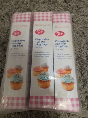 Tala Disposable Non-Slip Icing Bags 20cms x 40cms (6 packs of 30) - Image 1 of 2