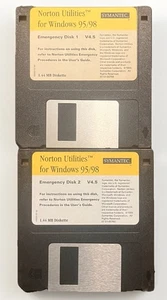 Norton Utilities v4.5 for Windows 95/98 Symantec Emergency Disks 1 & 2 (1999) - Picture 1 of 6