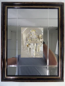 Vintage Italian Silver Plated Relief Art By Creazioni Artistiche Merchant Scene - Picture 1 of 20