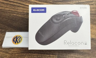 New Elecom Mouse Wireless Receiver Included Trackball Handy Type Relacon - Image 1 of 4