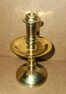 Vintage Virginia MetalCrafters 16-39 Brass Candle Holder Candlestick 3.75 Inches - Picture 1 of 5