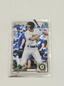 Tyler Soderstrom 2020 1° Bowman Chrome #BD-119 Prospect Athletics RC - Foto 1 di 2