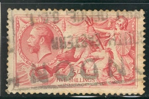 ENG_57 - ENGLAND. 2/6 Schil von 1919 "BRITANNIA OVER WAVES" Satz. Gebraucht. Scott 180 - Bild 1 von 1
