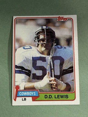 D.D. Lewis 1981 Topps Dallas Cowboys #134 EE691 - Image 1 of 2