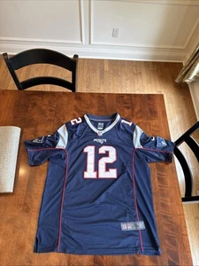 Authentic England Patriots Trikot Herren XXL Blau Tom Brady Nike On Field NFL - Bild 1 von 4