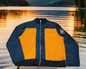 Vintage Naruto Shippuden Full Zip Jacket Mens Large Black Orange Anime 2002 Y2K - Picture 1 of 11