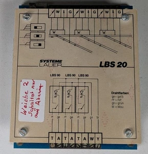 Systeme Lauer LBS 20, Elektronik Für Modellbahn Schattenbahnhof, NO BOX, #AG416 - Picture 1 of 6