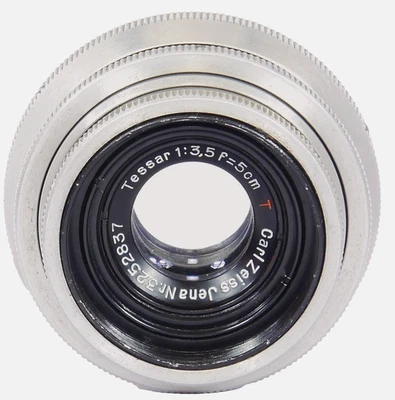 Carl Zeiss Jena TESSAR 1:3.5 f=5cm T Coated EXAKTA 35mm SLR  & DIGITAL fit Lens - Image 1 of 4
