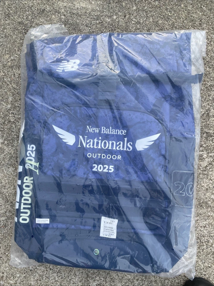 New Balance 2025 Outdoor Nationals Backpack Plastic, Untouched - Image 1 of 2