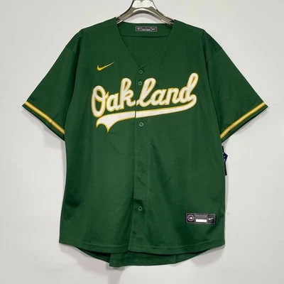 Camiseta de beisebol Oakland Athletics, bordada, verde - Imagem 1 de 4