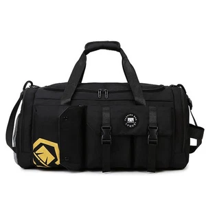 Black Capacity Travel Duffel Bag - Unisex - Multi-Color - 56x29x27cm - Picture 1 of 3