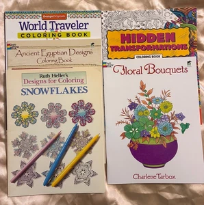 Lot 5 Creative Haven Coloring Books Hidden Transformations + More - Bild 1 von 21