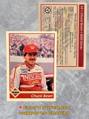 1992 Traks - #63 Chuck Brown - Hensley Racing - Nescafé Classic #92 EX - Image 1 of 3
