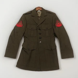 Marine Corps Service Alpha Coat 37S Bremen Bowdon Jacket USMC Military Uniform - Picture 1 of 24