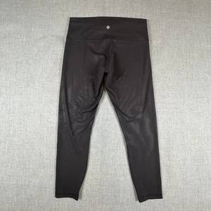 Lululemon Leggings Womens 12 Black High Rise LW5EB3S Yoga Pants Athletic Gym - Picture 1 of 9
