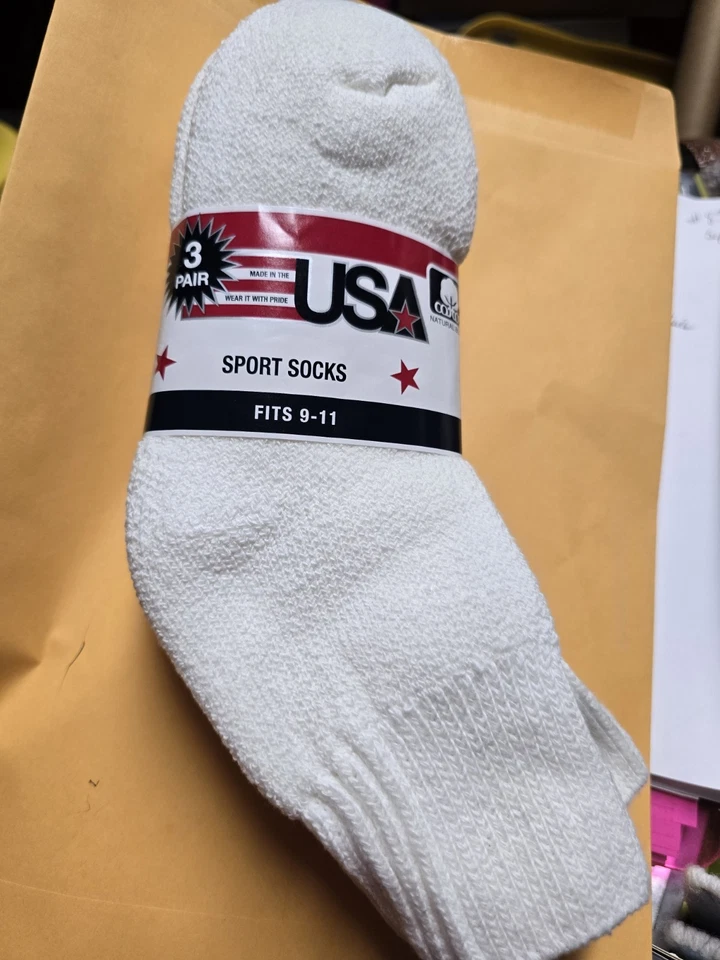 Mens 3 Pr cushioned Cotton Ankle Sport Socks 9 - 11  Really Nice New - Image 1 of 1