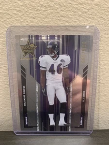 2005 Leaf Rookies & Stars Longevity Rookie /999 BJ Ward #194 RC Baltimore Ravens - Picture 1 of 2