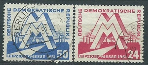 Alemania Oriental Correo 1951 Yvert 34/35 usado - Picture 1 of 1