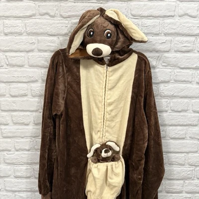Disfraz de Halloween Canguro Adulto L-XL Rubíes Una Pieza Mono con Capucha Envío Rápido Foto 1 de 4