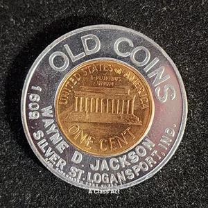 1962-D Encased Lincoln Cent Lucky Penny, Old Coins, Wayne D. Jackson. B1711 - Picture 1 of 4