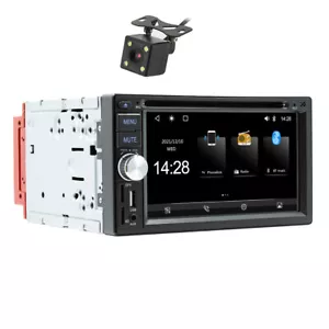 6,2 Zoll Bluetooth Autoradio Radio DVD CD Player Carplay Android mit 4LED Rückfahrkamera - Bild 1 von 24