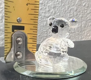 Swarovski Kristall Figur Mutter Koalabär 7673 nach links kleiner Spiegelständer - Bild 1 von 12