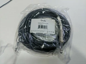 Fender Original Series 18.6' Black Instrument Cable for Guitar, Bass, More - Picture 1 of 4