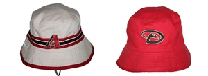Cappello Arizona Diamondbacks reversibile rosso beige secchiello logo MLB KTAR 620 sport - Foto 1 di 6