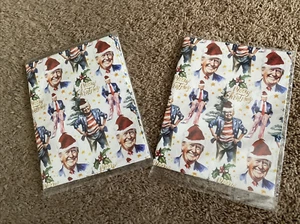 NEW-Lot Of 2-Donald Trump Christmas Wrapping Paper 36 x 28 Each Sheet - Picture 1 of 5