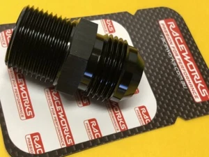 Raceworks RWF-816-06-08BK 1/2" NPT male to AN6 JIC male flare Black -6AN - Picture 1 of 2