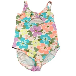 Carter’s Mädchen Einteiler Schleife Knoten Peekaboo Blumen Badeanzug Größe 14 EUC - Bild 1 von 7