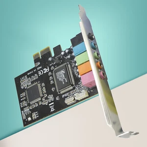 PCI-E Express CMI8738 5.1 Ch 6 Channel Audio Black Digital Sound Card - Picture 1 of 13