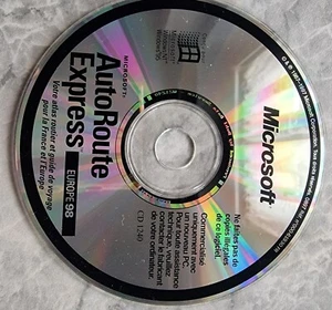 Microsoft Autoroute Express France et Europe 98 Cd Software Pc - Photo 1/1