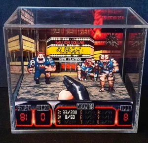 Duke Nukem 3D - 3D Cube Handmade Diorama - Video Games - Shadowbox - Picture 1 of 5