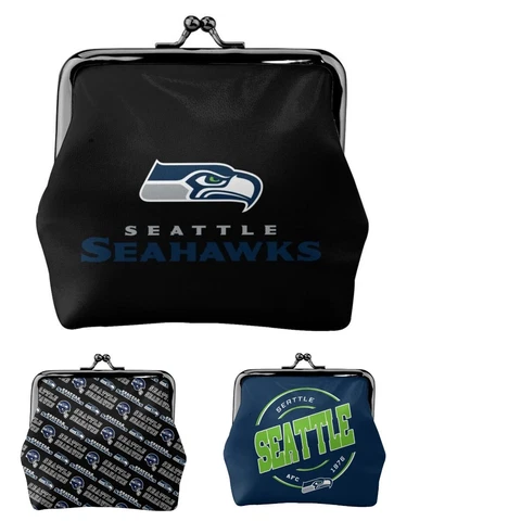 Seattle Seahawks Leather Coin Purse Change Purse Coin Bag Ladies Mini Wallet Cover