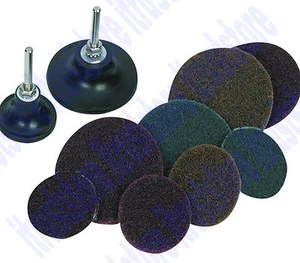 TORNILLO DE RESPALDO DE GOMA DE 2", 3 PULGADAS EN ALMOHADILLA DE DISCO DE LIJADO DE FIBRA 1/4 EJE DE BLOQUEO GIRATORIO - Imagen 1 de 3