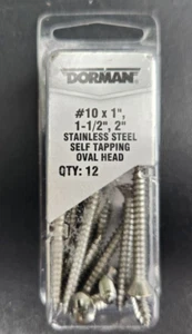 (12 Pack) DORMAN 784-145D - Self Tapping Screws; No.10 X 1 In, 1-1/2 In., 2 In. - Picture 1 of 2