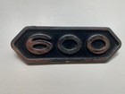 1960 s Dodge Chrome 600 Emblem Nice Shine w Pins Some Pitting