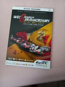Le Mans - FIA WEC - 6 Hours Of Spa 2016 Programme & Poster & Spotter Guide RARE - Picture 1 of 3
