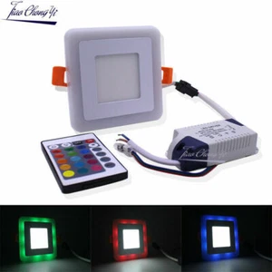 Home Decoration square Double Color LED Panel Light 6W 9W 18W 24W RGBW 110-240V - Picture 1 of 9