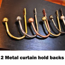 2/4/6 PCSMetal Curtain Holdback Wall Tie Back Hooks Hanger Holders Gifts