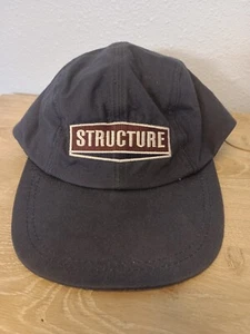 Gorra de béisbol interior vintage años 90 ESTRUCTURA ropa original sombrero azul talla XL - Imagen 1 de 3