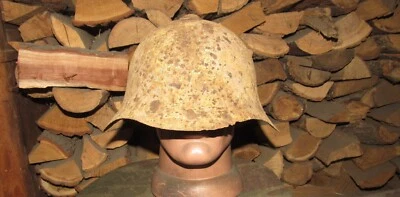 Elmetto originale-autentico WW2 WWII reliquia esercito rosso sovietico "CШ 36 Halgingolka" #4 - Immagine 1 di 4