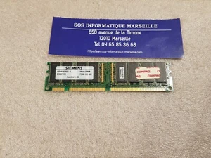 Siemens SDRAM HYS64V16220GU-8 128MB PC100 100MHz CL2 168-Pin - Picture 1 of 3