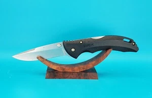 Buck USA 286 Black Handle Lockback Plain Edge Folding Pocket Knife! - Picture 1 of 12