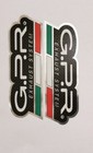 GPR EXHAUST FOIL FLAT LOGO EMBLEM STICKER SET OF 2 AUTHENTIC GENUINE PART
