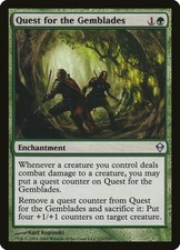 1X Quest for the Gemblades Zendikar EX MTG CARD