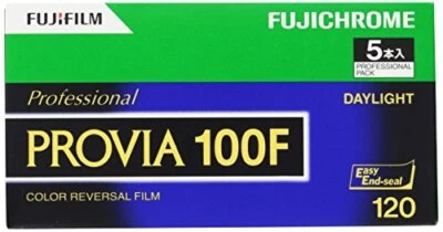 5 Rolls FUJIFILM Fuji 120 PROVIA100F EP NP12EX5 Color 6x9 6x8 6x7 6x6 6x4.5 NEW - Image 1 of 2