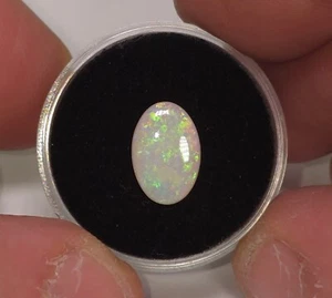 Australian Coober Pedy opal. 12 x 8mm. 1.5ct. Oval. Natural solid opal - Picture 1 of 6